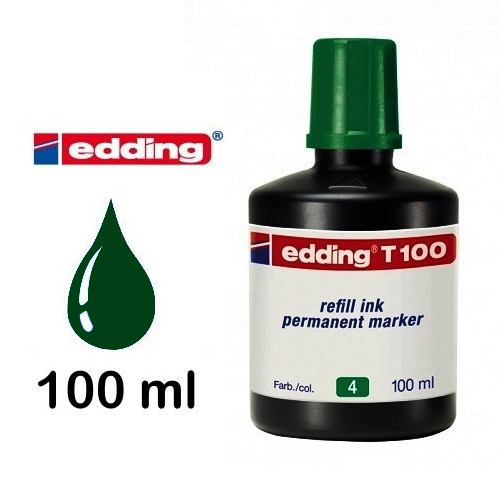 BOTELLA TIN. ROTUL/PERMAN.100ML.VERDE