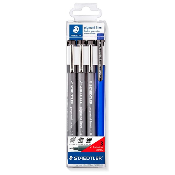 ESTUCHE 3 ROTULADORES 0,2/0,4/0,8 STAED