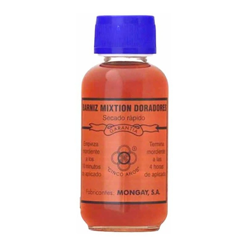 BOTELLA 125ML BARNIZ MIXTION DORADO