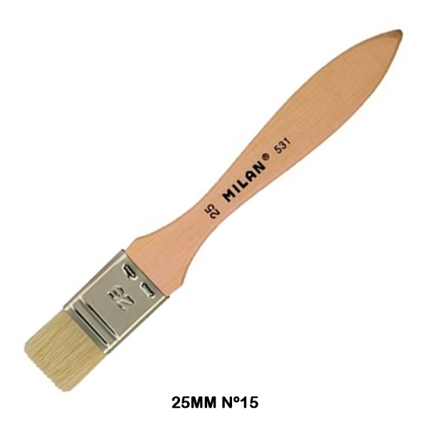 PINCEL PLANO BARNIZ 25MM Nº15