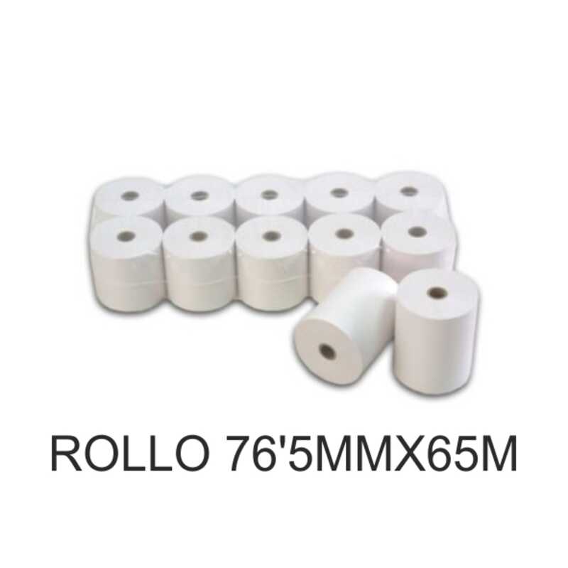 ROLLO REGISTRADORA ELECTRA 76.5X65 BLAN