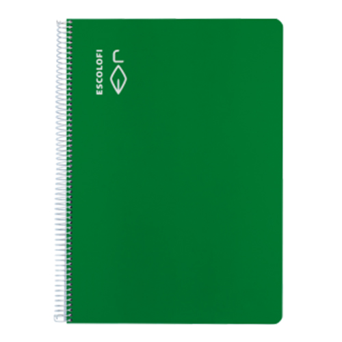LIBRETA A5 PAUTA 3MM. 50H. T/DURA VERDE