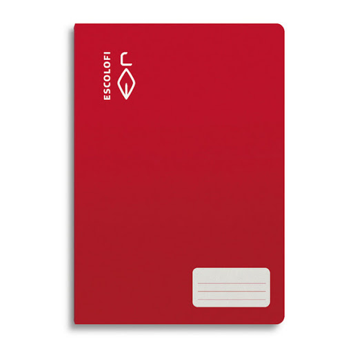 LIBRETA T.4 CUAD.4X4MM C/M 100H ROJO