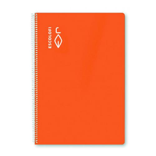 LIBRETA A5 50H RALLA HORIZONTAL NARANJA