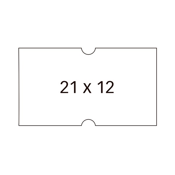 PACK 6 ROLLOS 1000 ETIQUETAS  21X12MM