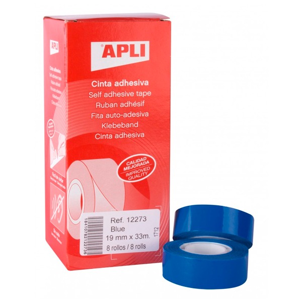 CINTA ADHESIVA 19X33MM AZUL