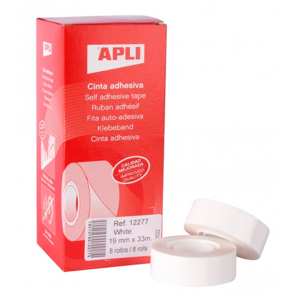 CINTA ADHESIVA 19X33MM BLANCO