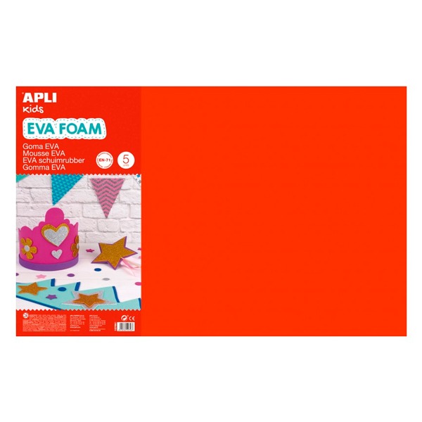 GOMA EVA ROJO 60X40CM 2MM
