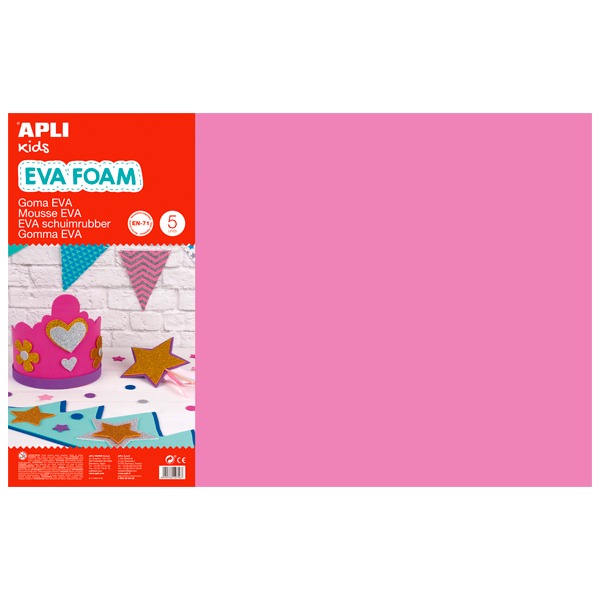GOMA EVA ROSA 40X60CM 2MM