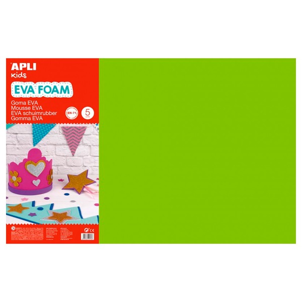 GOMA EVA VERDE FLOJO 60X40CM 2MM