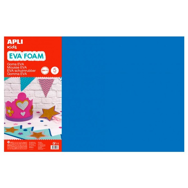 GOMA EVA AZUL FUERTE 60X40CM 2MM