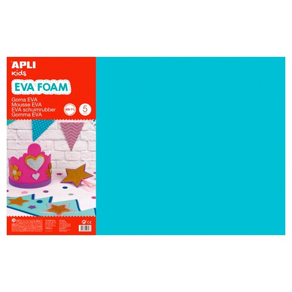 GOMA EVA AZUL CIELO 40X60CM 2MM