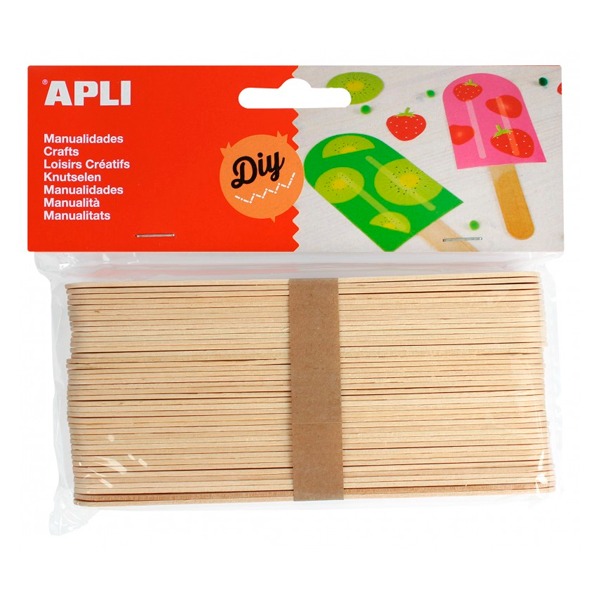 PAQ. 40 PALOS GRANDES MADERA NATURAL