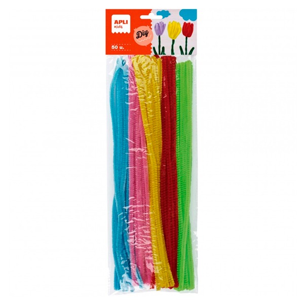 PAQ.50 LIMPIAPIPAS COLORES NEON VARIOS