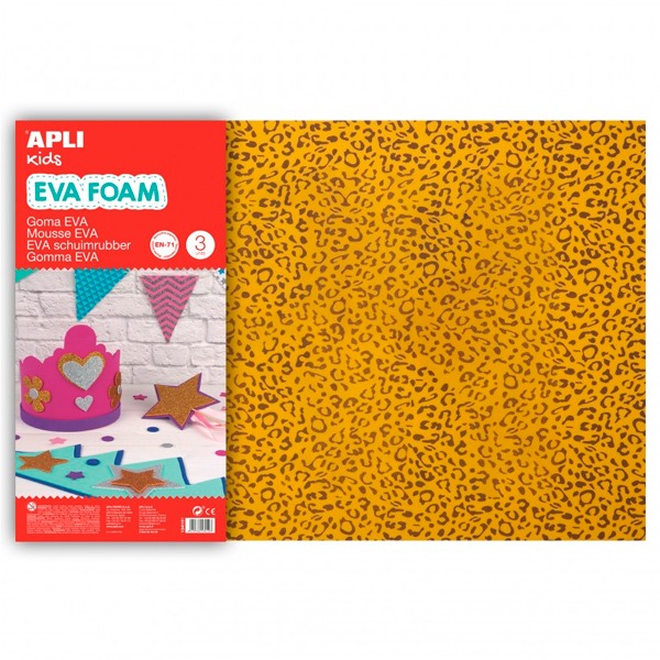GOMA EVA IMPRESA LEOPARDO 60X40CM 2MM