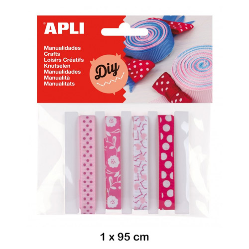 CINTAS TEJIDO PARA DECORAR 1MT.5U ROSAS