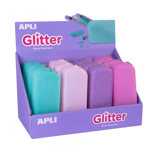 PORTATODO SILICONE SOFT GLITTER