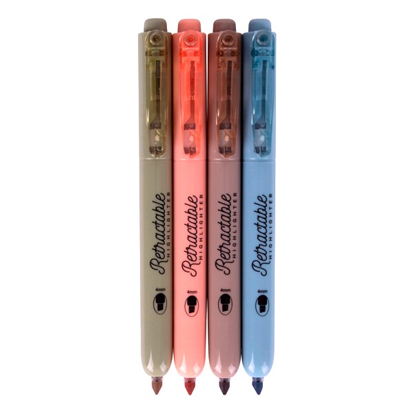 MARCADOR RETRACTABLE HIGHLIGTHER 4 U