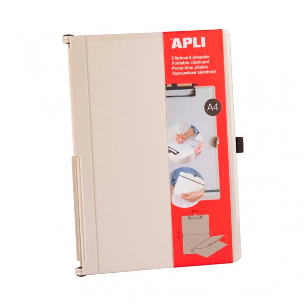 CLIPBOARD PLEGABLE A4 PLASTICO BLANCO