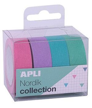 PACK CINTA ADHESIVA NORTH  15MMX10M 4UD