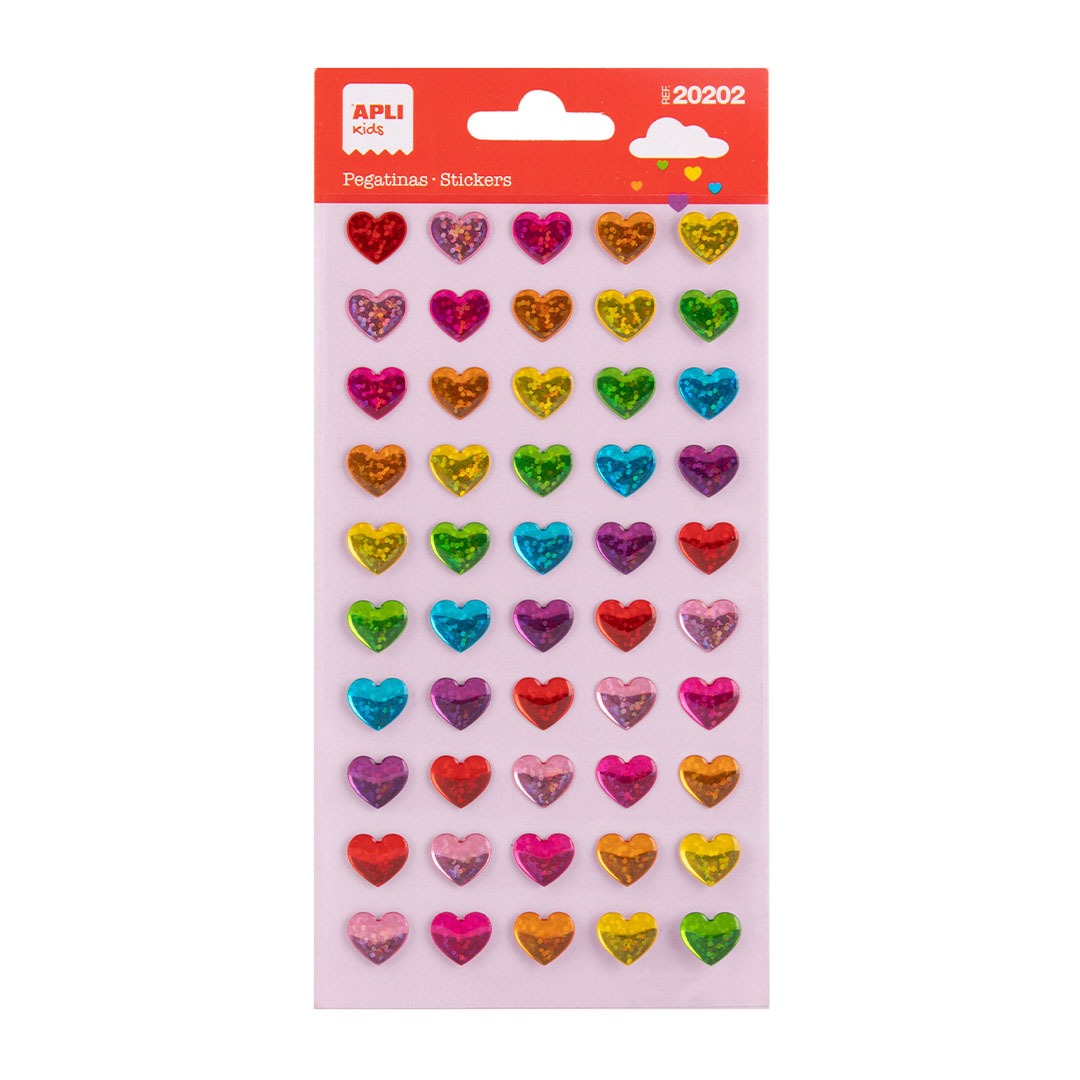 BOLSA CORAZONES COLORES RAINBOW