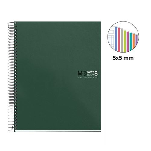 CUADERNO NOTE BOOK A5 200H 70GR KAKI