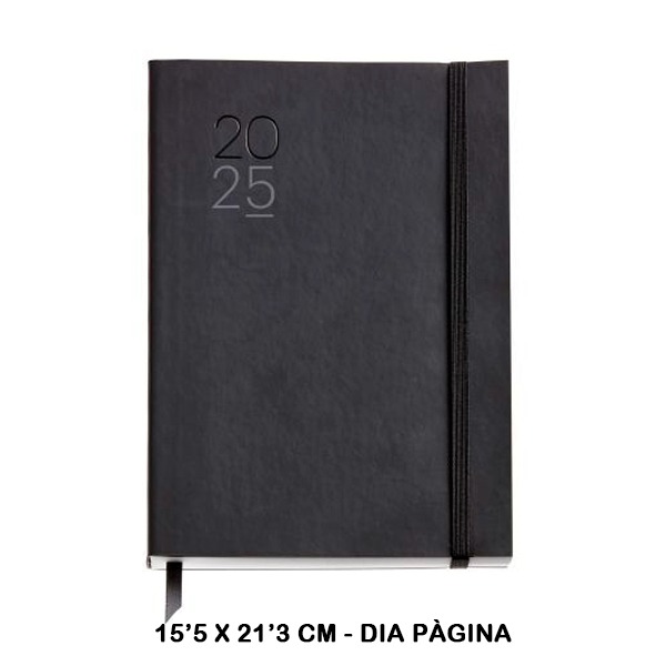 AGENDA PLUS D/P LUXOR FLEX NEGRO 2025