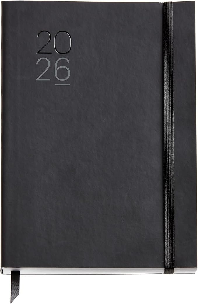 AGENDA PLUS S/VV LUXOR FLEX.NEGRO 2026
