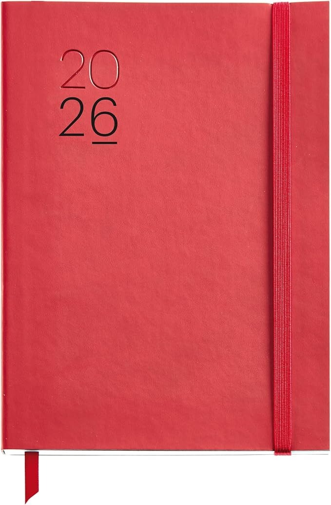 AGENDA PLUS S/VV LUXOR FLEX.ROJO 2026