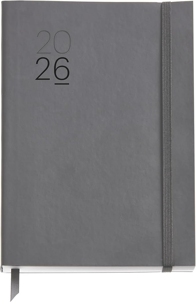 AGENDA PLUS D/P LUXOR FLEX. GRIS 2026