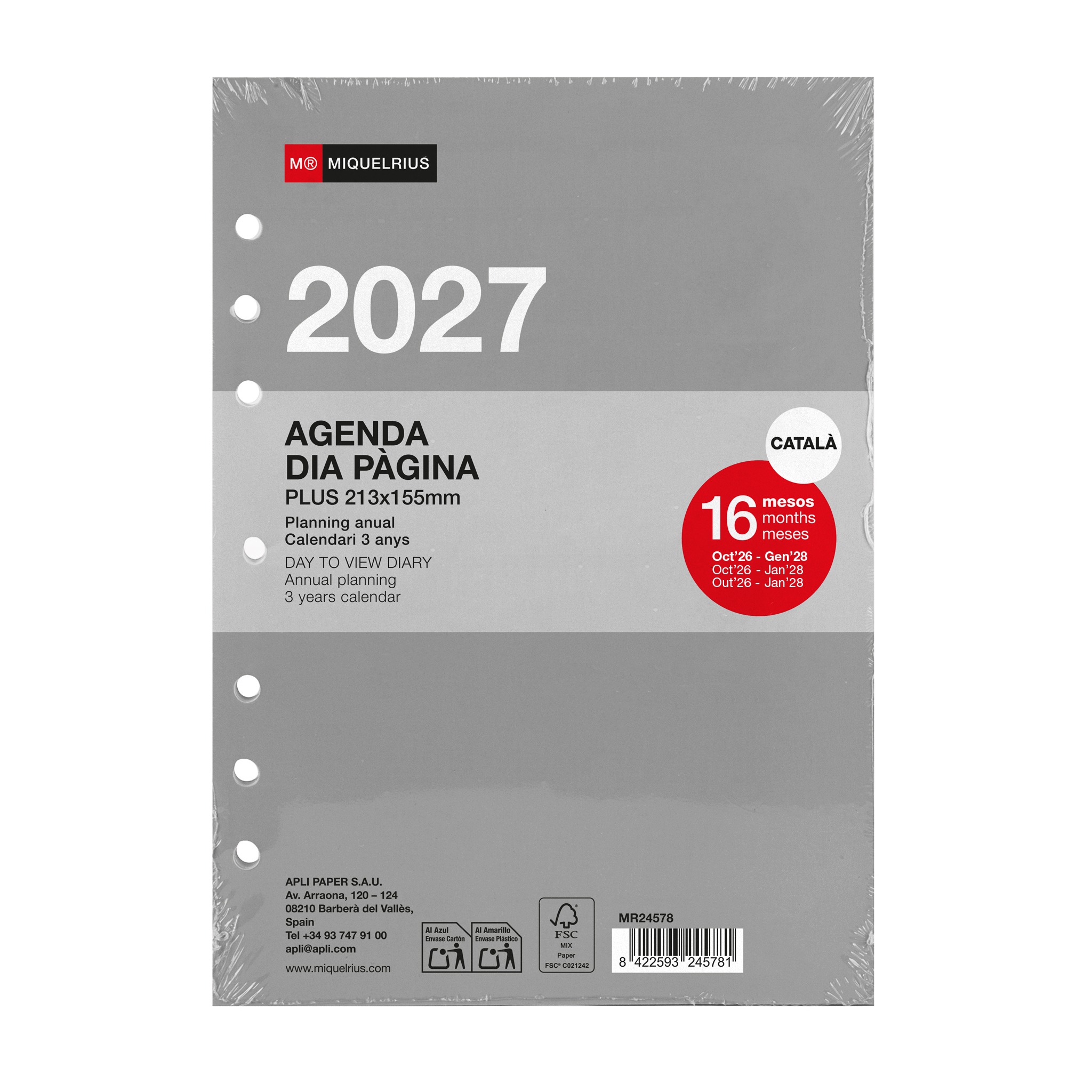 RECAMBIO ANUAL INT. PLUS D/P  CAT 2027