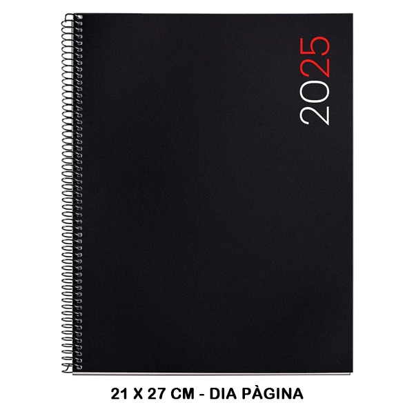AGENDA ESPIRAL PRO D/P CITY NEGRO 25