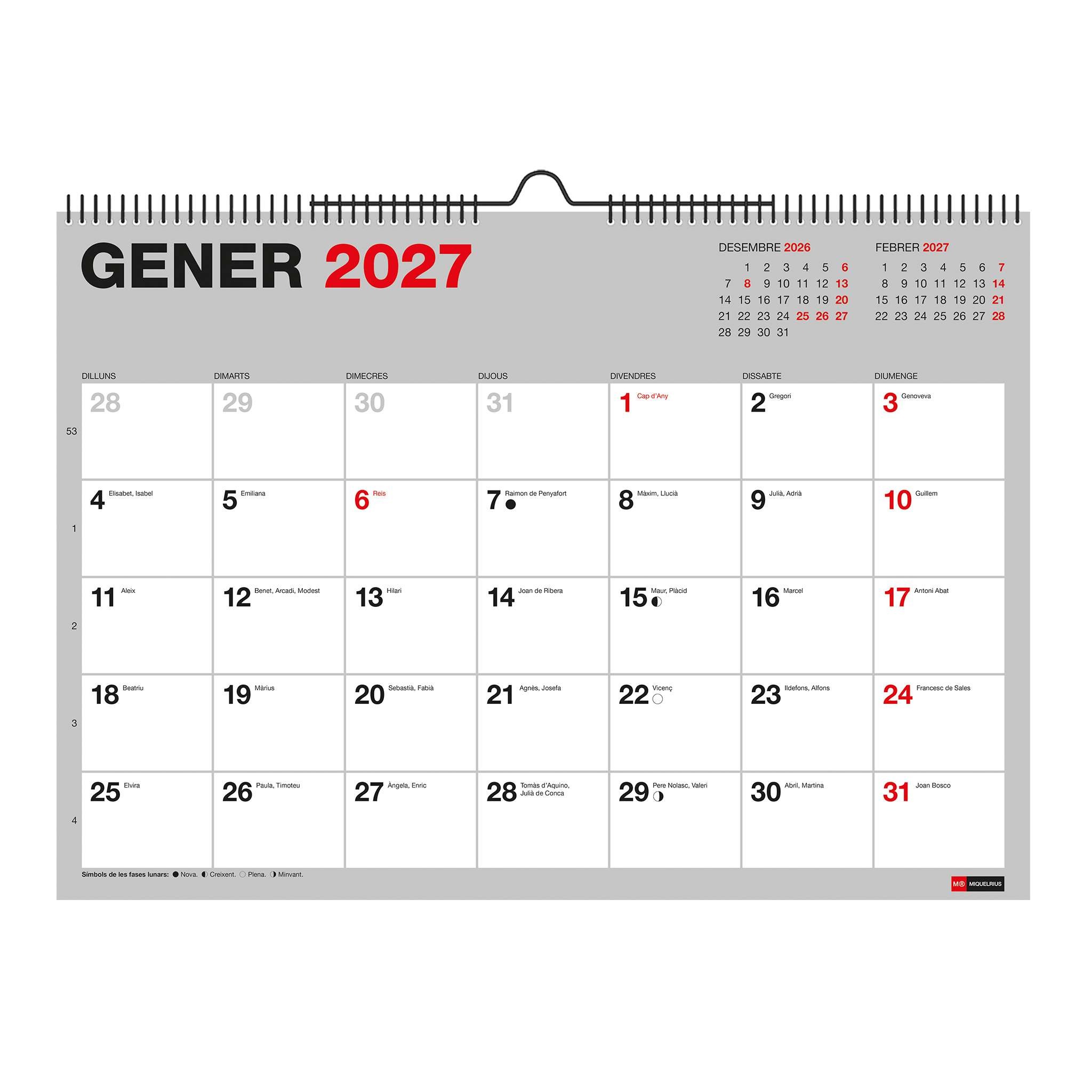 CALENDARIO PARED A3 ESCRIB.BASIC 27