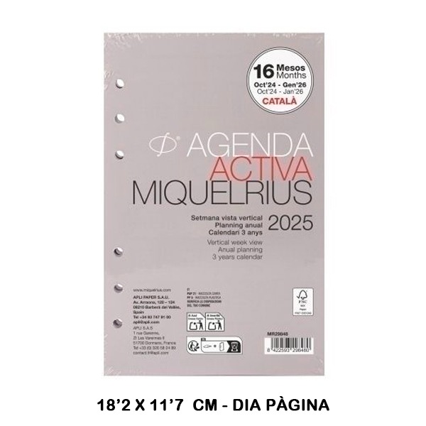 AGENDA ANUAL INT.ACTIVA D/P 2025 CAT