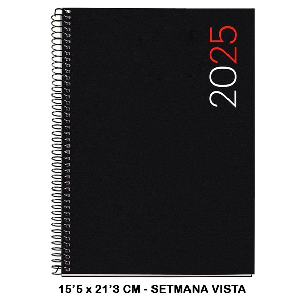 AGENDA ESPIRAL PLUS S/V PP CITY NEGRO 2