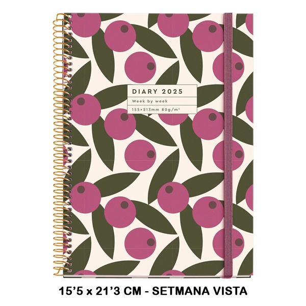 AGENDA ESPIRAL PLUS S/V OLIVA 2025