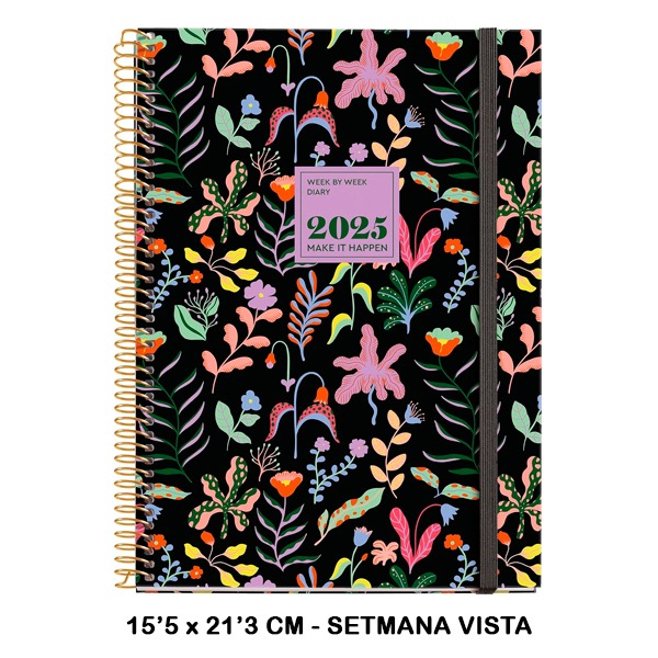 AGENDA ESPIRAL PLUS S/V FANT.GARDEN 202