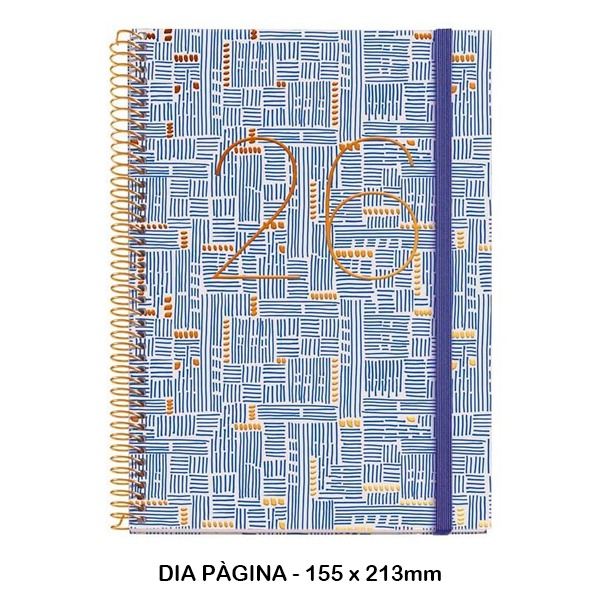 AGENDA ESPIRAL PLUS D/P TRAZOS 2026