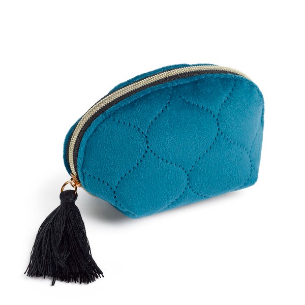 MONEDERO TERCIOPELO AZUL BRITISH BLOOM