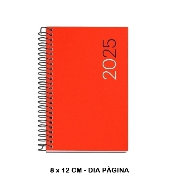 AGENDA ESPIRAL CADDY D/P CITY 2025 ROJO