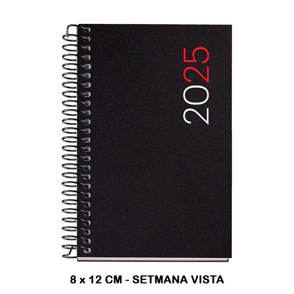 AGENDA ESPIRAL CADDY S/V CITY 2025 NEGR