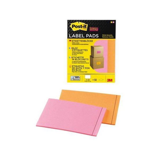 POST-IT ETIQ.SUPER STICKS 2BL.NA/RO