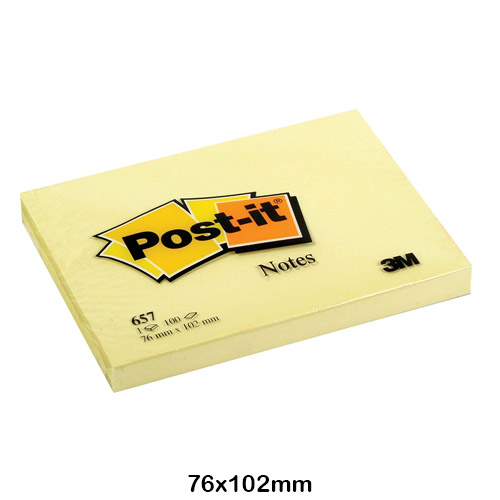 BLOC POST-IT AMARILLO 76X102