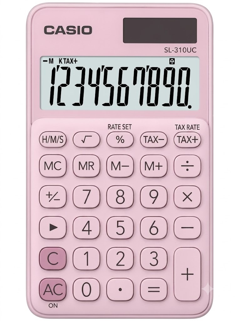CALCULADORA CASIO SL-310UC-BK ROSA