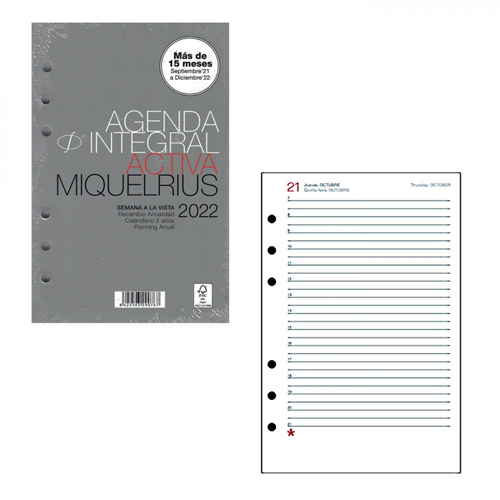 RECAMBIO COMPLEMENTOS AGENDAS