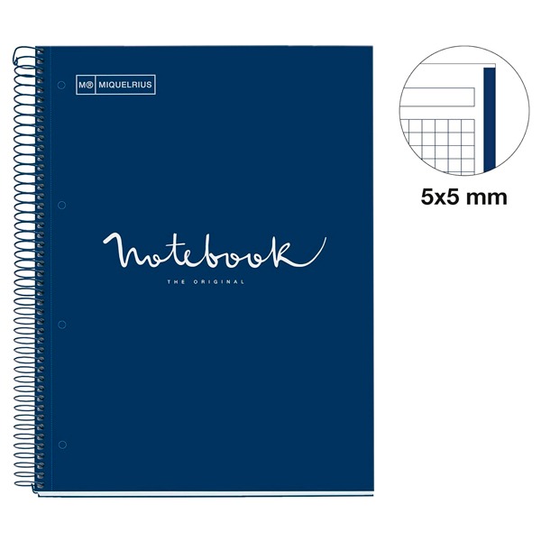 CUADERNO NOTEBOOK 80H 90G A4 EMOT.MARIN