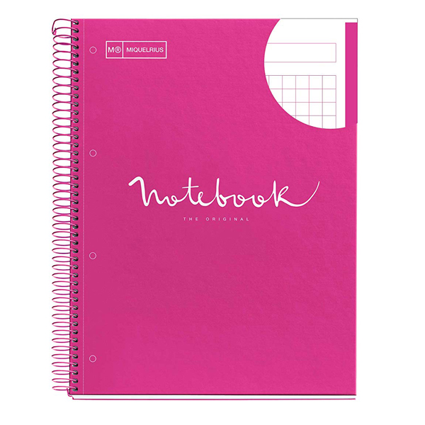 CUADERNO A4 NB 80H 90GR EMOTION MAGENTA