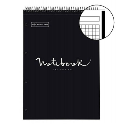 LIBRETA A4 EMOTIONS NEGRO ESP.SUPERIOR