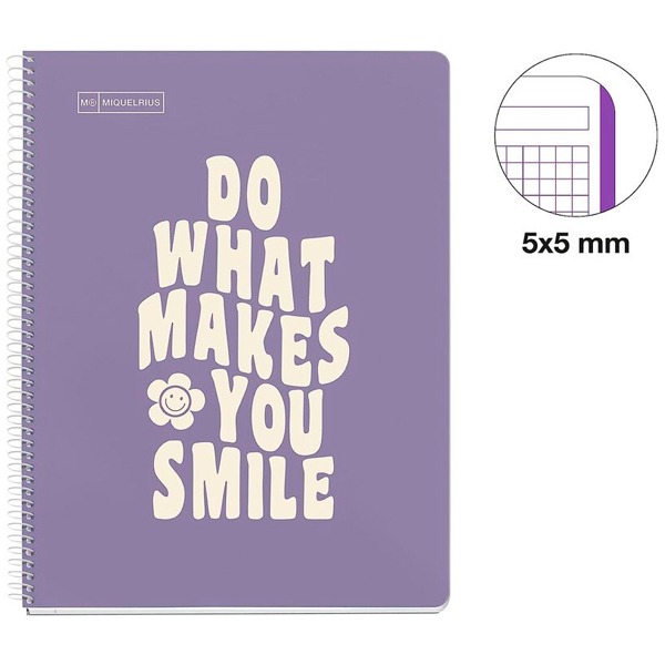 CUADERNO NOTEBOOK 80H 90G A4 MESS.MORAD