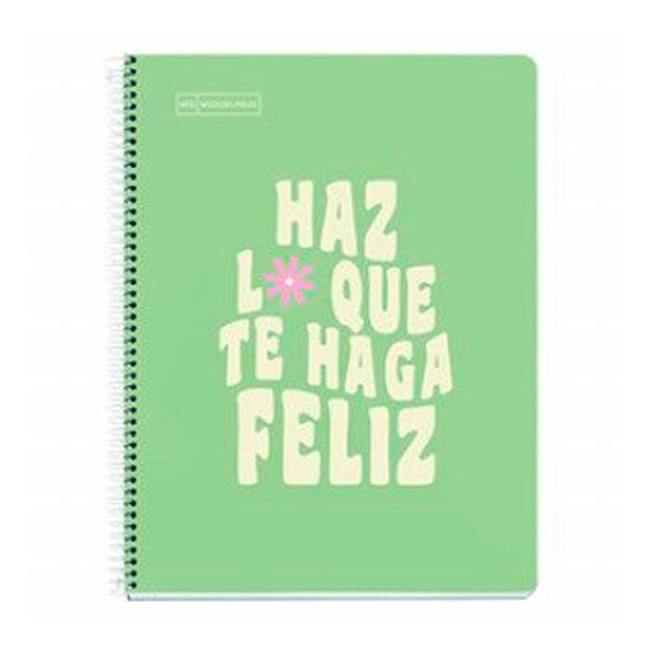 CUADERNO NOTEBOOK 80H 90G A4 MESS.VERDE